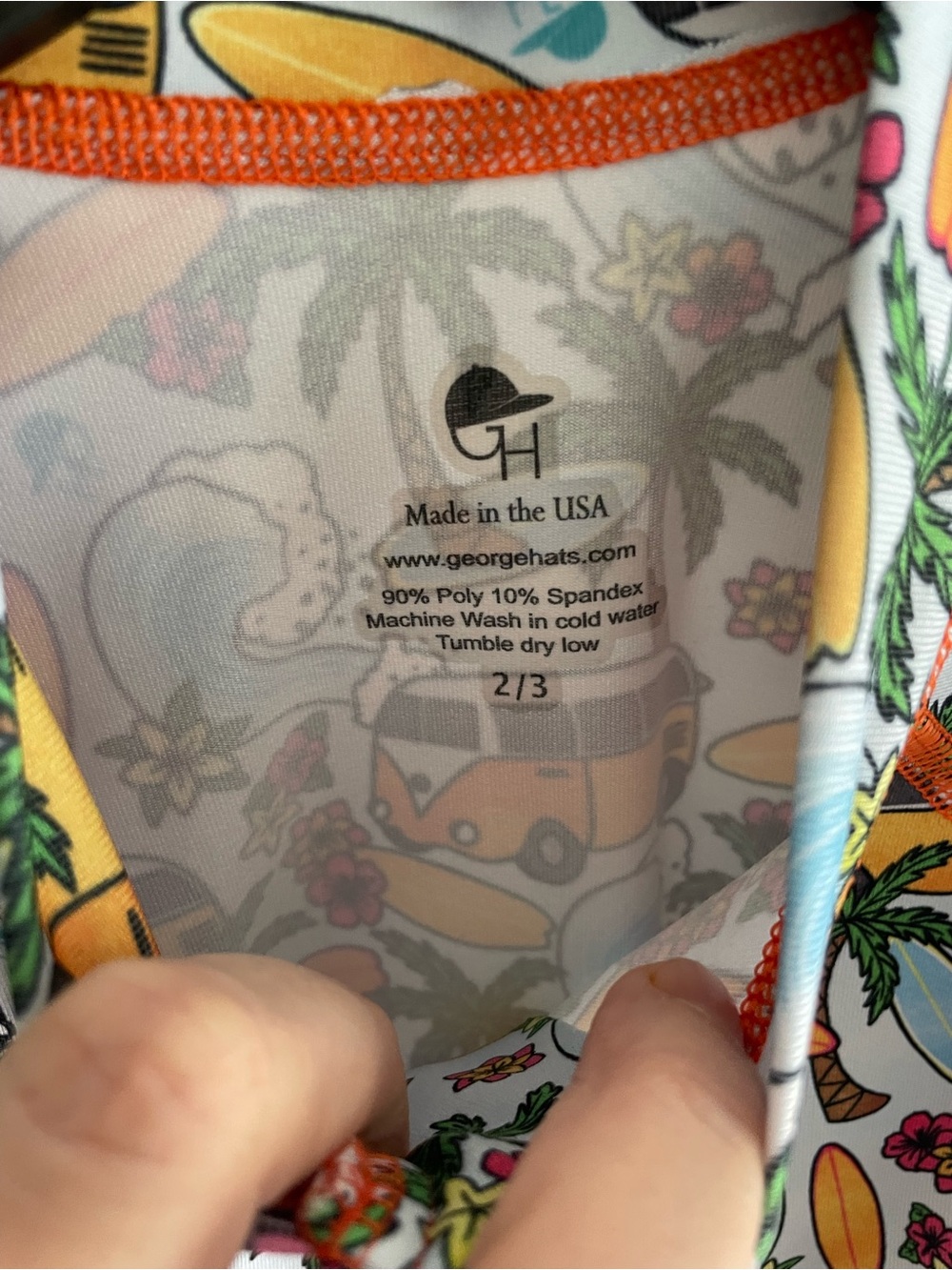 George Hats Tropical Surf Print One-Piece Swim - Picture 5 of 7